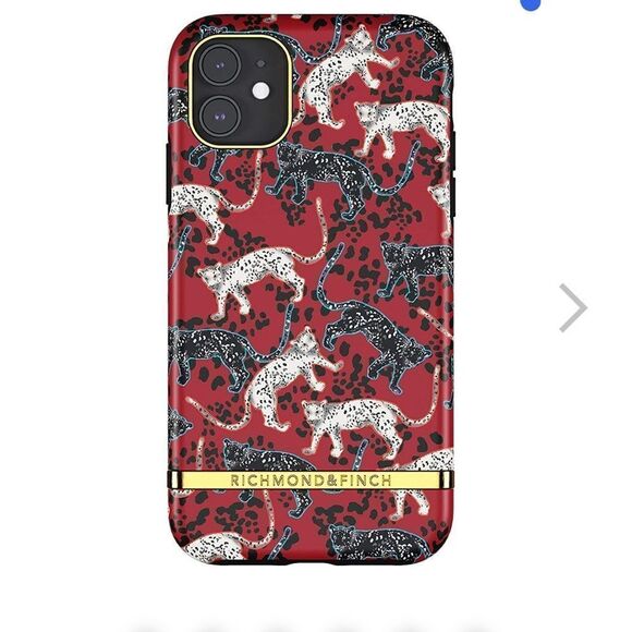 iPhone 11 Pro Case Richmond & Finch Samba Red Leopard - Picture 1 of 8